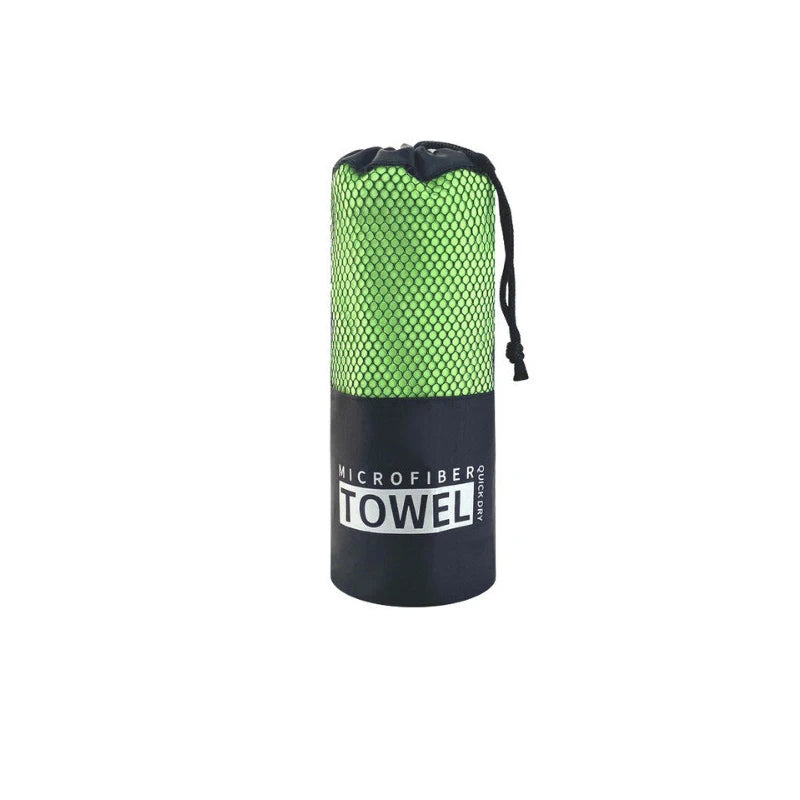 Quick-Dry Microfiber Sports Towel — 40x80 / 80x160 cm (15.7x31.5 / 31.5x63 in) for Gym, Swim, Beach & Camping (Blue, Gray, Green, Orange)