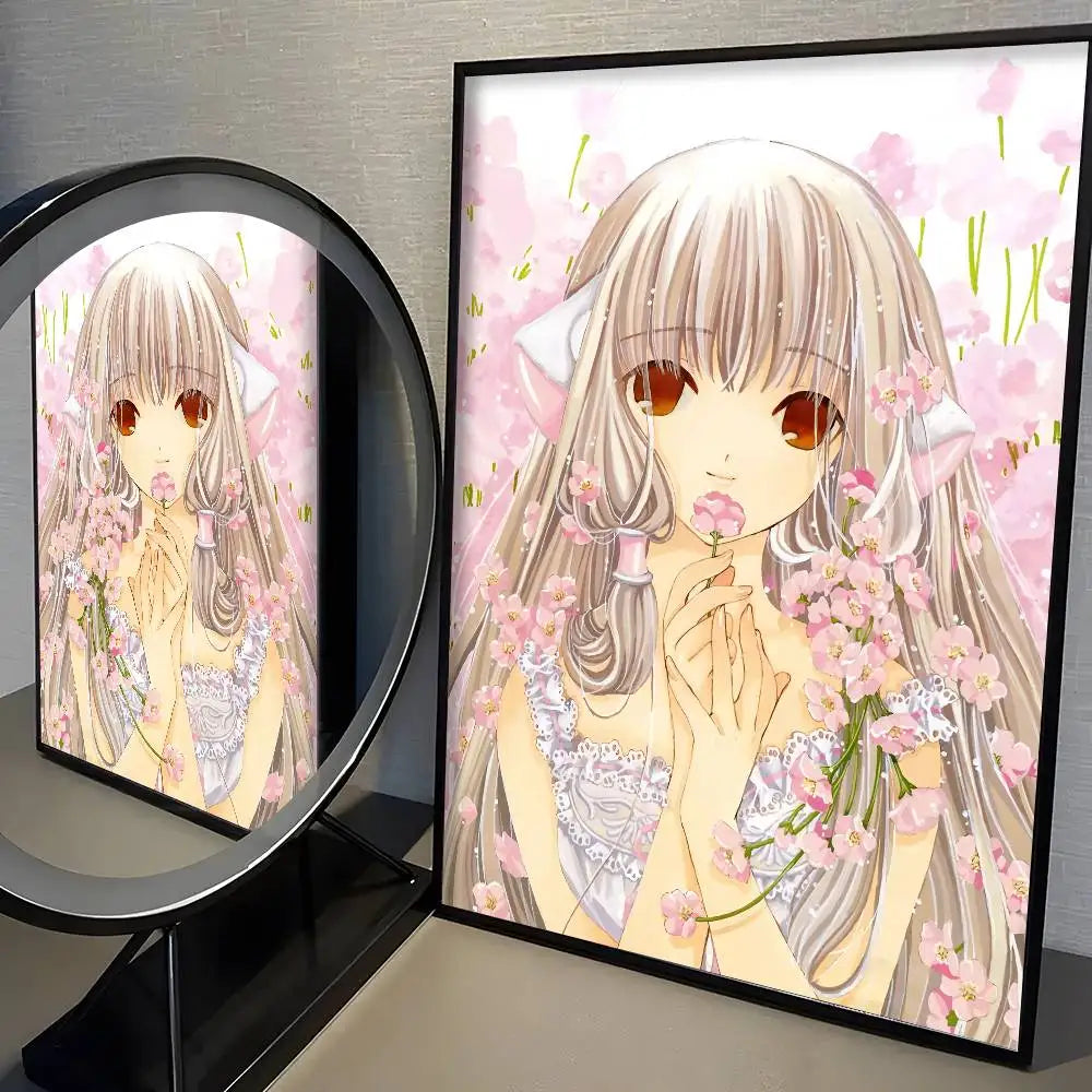 Kawaii Anime Girl Poster – High-Quality Cute Manga Wall Art Print for Bedroom, Living Room & Bar