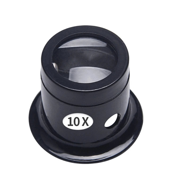 Watchmaker Jeweler Loupe Magnifier - Handheld Optical Glass Loupe 3X 5X 10X 15X 20X