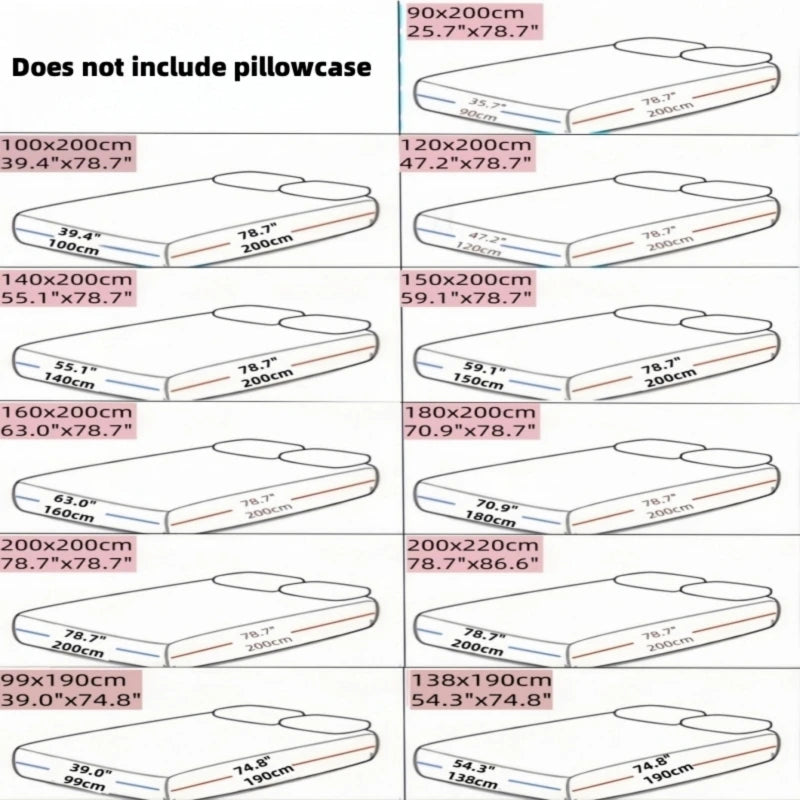 Satin-Feel Fitted Sheet Twin Size (39 x 75 in / 99 x 191 cm) – Breathable Skin-Friendly Polyester Mattress Cover