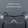 Women's LED Hands-Free Reading Magnifier Glasses 2.5X - Fashion Nighttime Reader with 2 LEDs