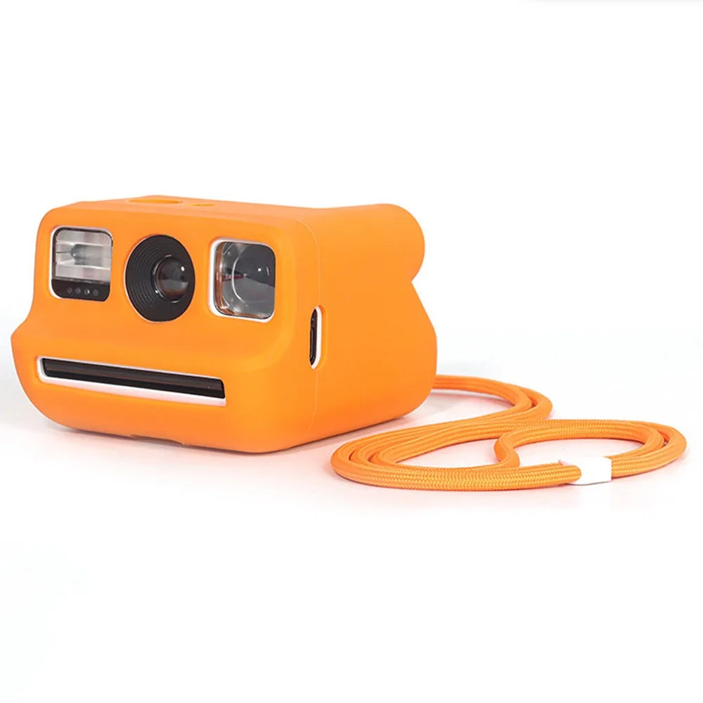 Silicone Case with Lanyard for Polarized Go Gen 1/2 Instant Camera - Slim, Dustproof, Anti-Scratch