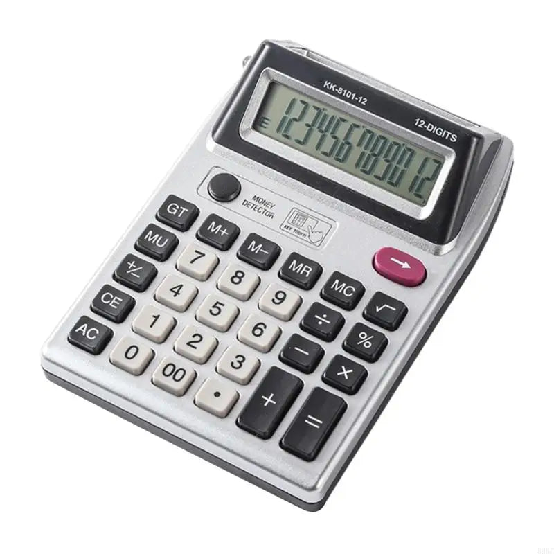 12-Digit Dual-Display Desktop Calculator – Double-Sided Front & Back Screen, Large Keys for Accounting & Office Use