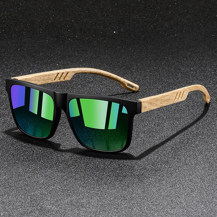 Unisex Square Mirror Sunglasses UV400 Polycarbonate Frame – Classic Fashion Eyewear