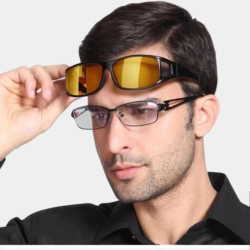 Night Vision Driving Glasses – Unisex UV Protection Sunglasses for Night Car Driving