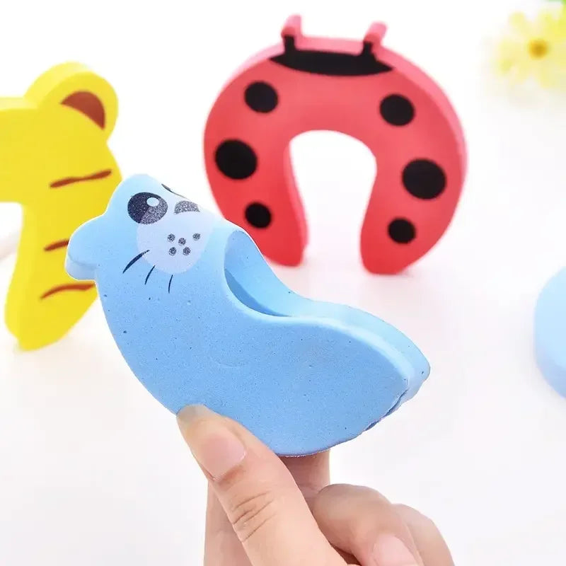 2/5-Pack Baby Door Stoppers - Anti-Pinch EVA Foam Door Edge Protectors, Cute Animal Child Safety Guards