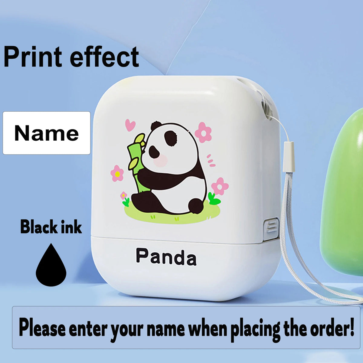Personalized Waterproof Name Stamp for Kids – Self-Inking Clothing & School Bag Labels