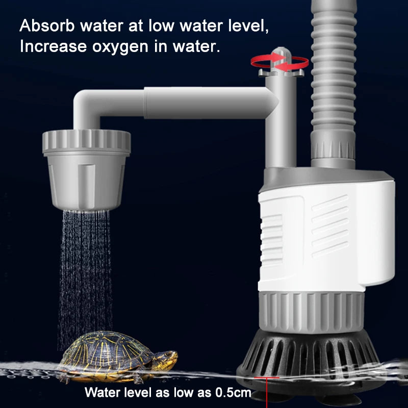 Automatic Aquarium Water Change Pump 30W 220–240V, Electric Fish Tank Gravel Siphon Cleaner 2000 L/h (≈528 GPH)