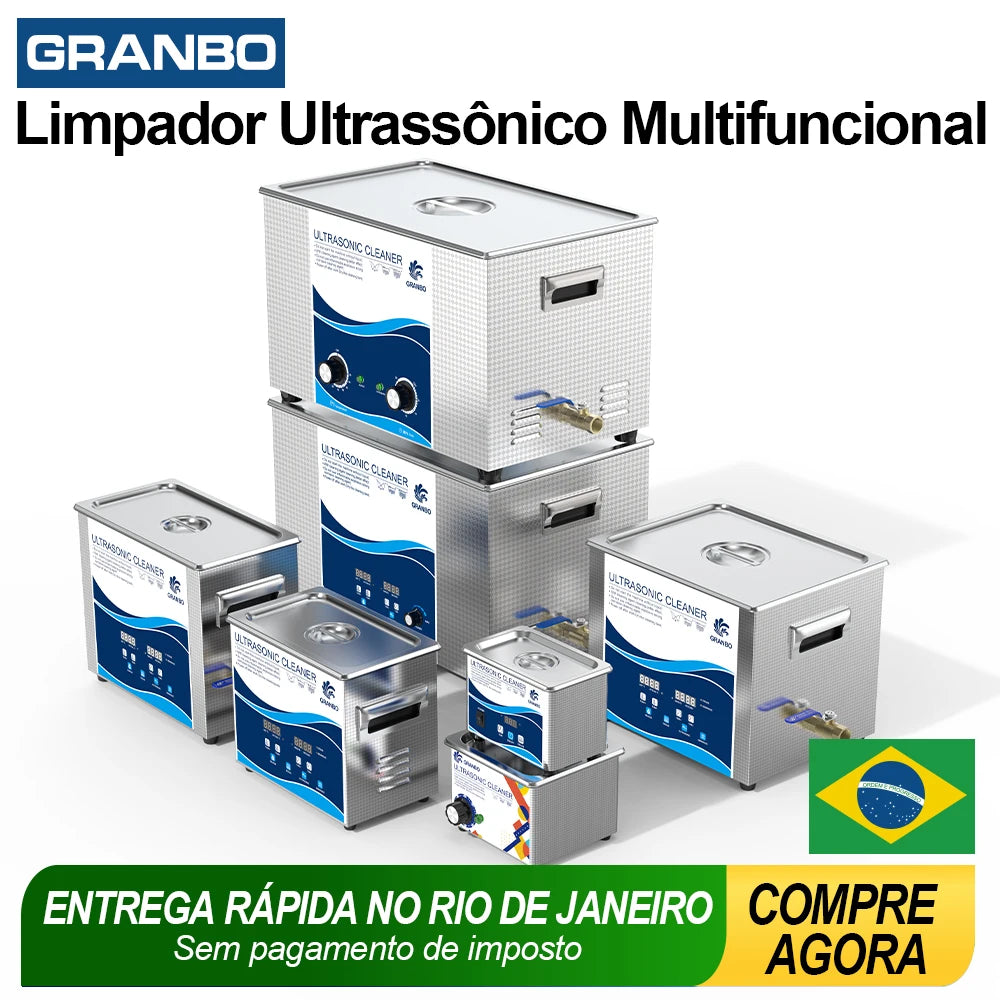 Ultrasonic Cleaner 0.8L–30L 40kHz 110V/220V for Jewelry, Glasses & Laboratory Instruments