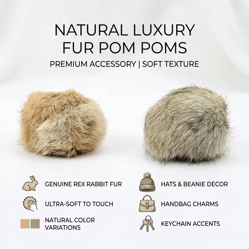 Rabbit Fur Catnip Ball - Interactive Plush Cat Toy (8 cm / 3.1 in) - 1/2/3/6 Pack