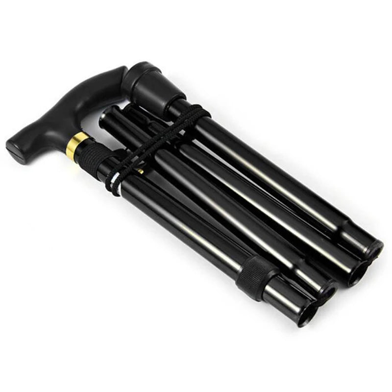 Adjustable Telescopic Folding Walking Stick Lightweight Aluminum Hiking Trekking Cane for Elderly