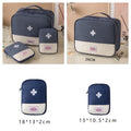 3-Pack Portable First Aid Organizer Bag for Emergency, Travel, Camping & Home