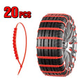 Universal Anti-Slip Snow Chains for Cars & Motorcycles — 95 cm (37.4 in) Emergency Tire Traction Straps for Snow, Mud & Off-Road