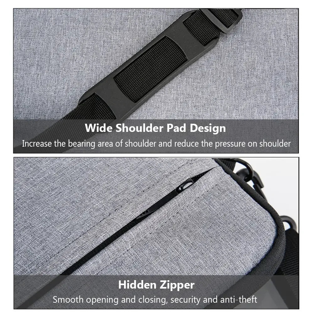 Padded Laptop Sleeve Bag 13.3/14/15.6 Inch Water-Resistant Notebook Pouch with Shoulder Strap