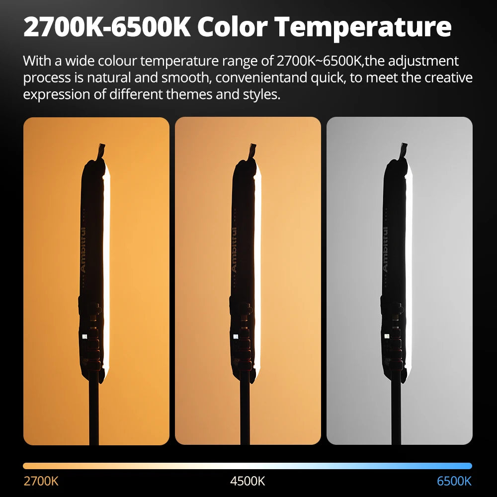 Gold Crow Flexible Inflatable LED Soft Light 2700K-6500K Bi-Color Portable Photography & On-Camera Video Light