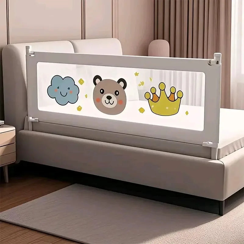Baby & Toddler Bed Rail Anti-Fall Safety Guard - Side Bed Barrier Fits 1.5-2.2 m (59-87 in)