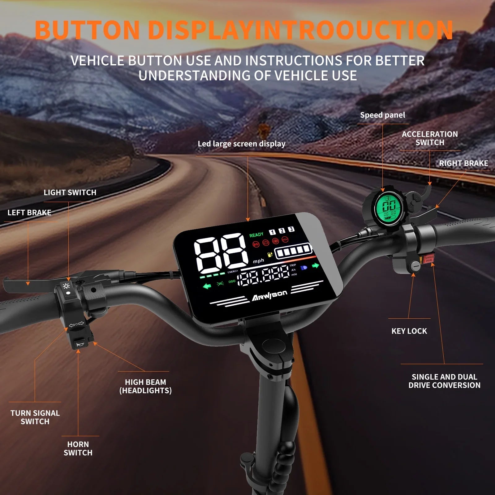 Dual Motor 5600W Adult Electric Scooter — Up to 46 MPH (74 km/h), 60V 27Ah Foldable eScooter with Seat, 11-inch (28 cm) Off-Road Tires