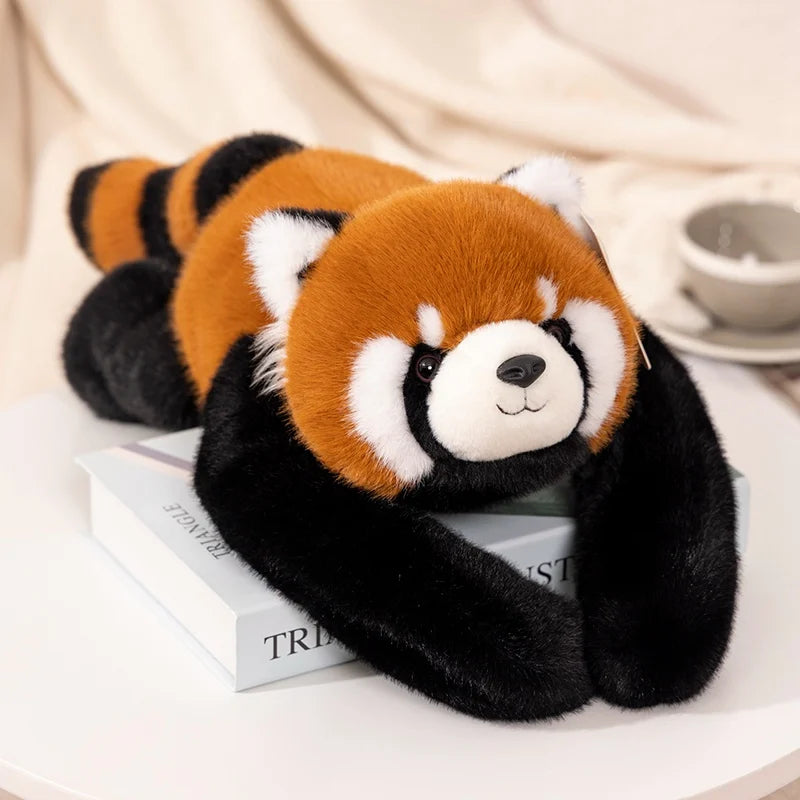 Long-Arm Weighted Plush Animal Pillow – Soft Fluffy Raccoon, Koala, Bear & Giraffe Cushion