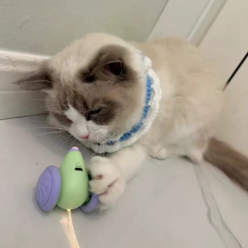 Interactive Battery-Powered Electric Mouse Car Cat Toy view 2