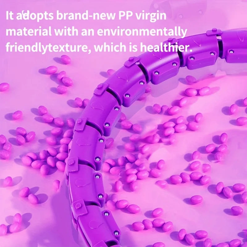 Adjustable Detachable Fitness Hoop – 2-in-1 Waist Training & Pilates Hula Hoop