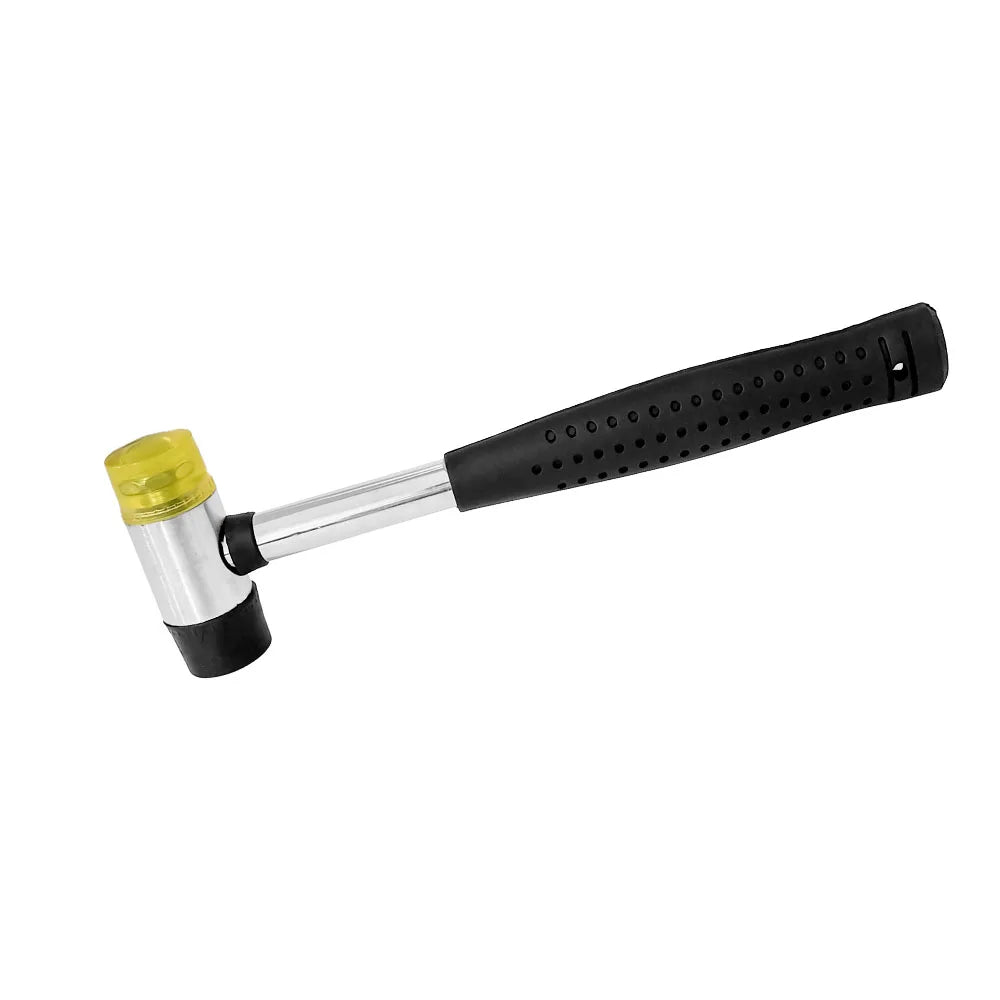 Double-Headed Rubber Fret Hammer for Guitar, Bass, Ukulele & Mandolin — Luthier Repair Tool with Replaceable Heads