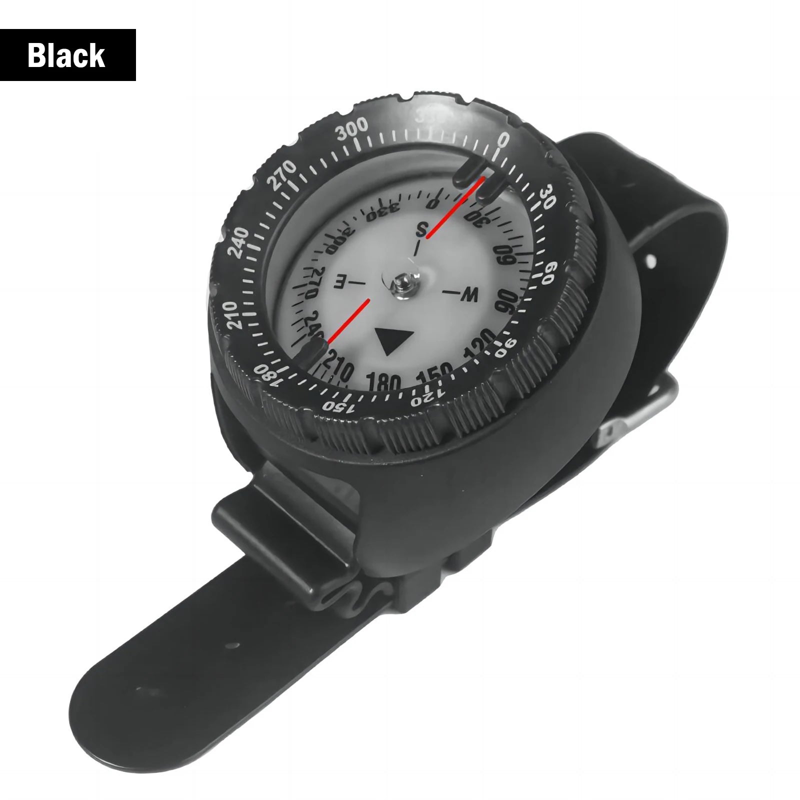 Digital Underwater Diving Compass Wristwatch 50m Waterproof Luminous Scuba Navigator