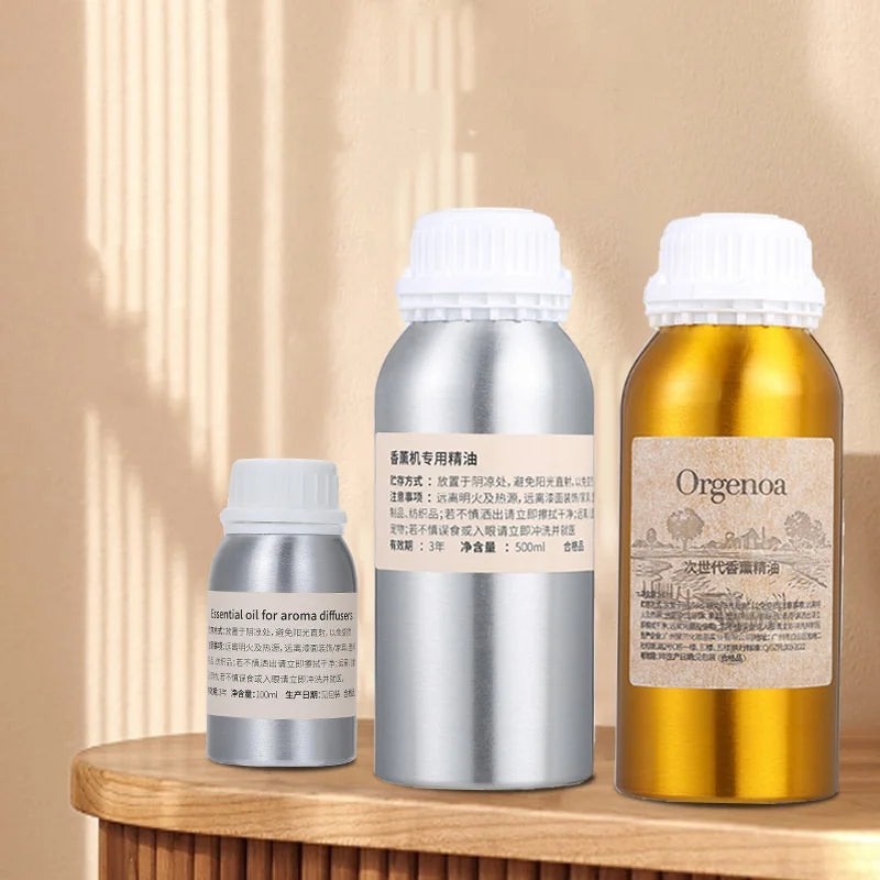 Premium Aromatherapy Essential Oil Refill for Aroma Diffuser - 1000ml (33.8 fl oz) & 500ml (16.9 fl oz) Hotel-Style Fragrance