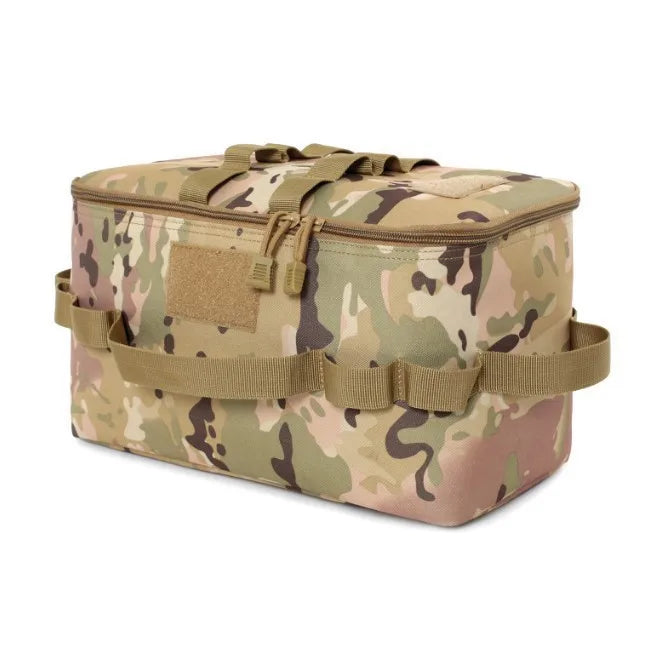 Large Capacity Camping Storage Bag - Outdoor Tool & Picnic Organizer for Cookware, Utensils and Gas Canisters