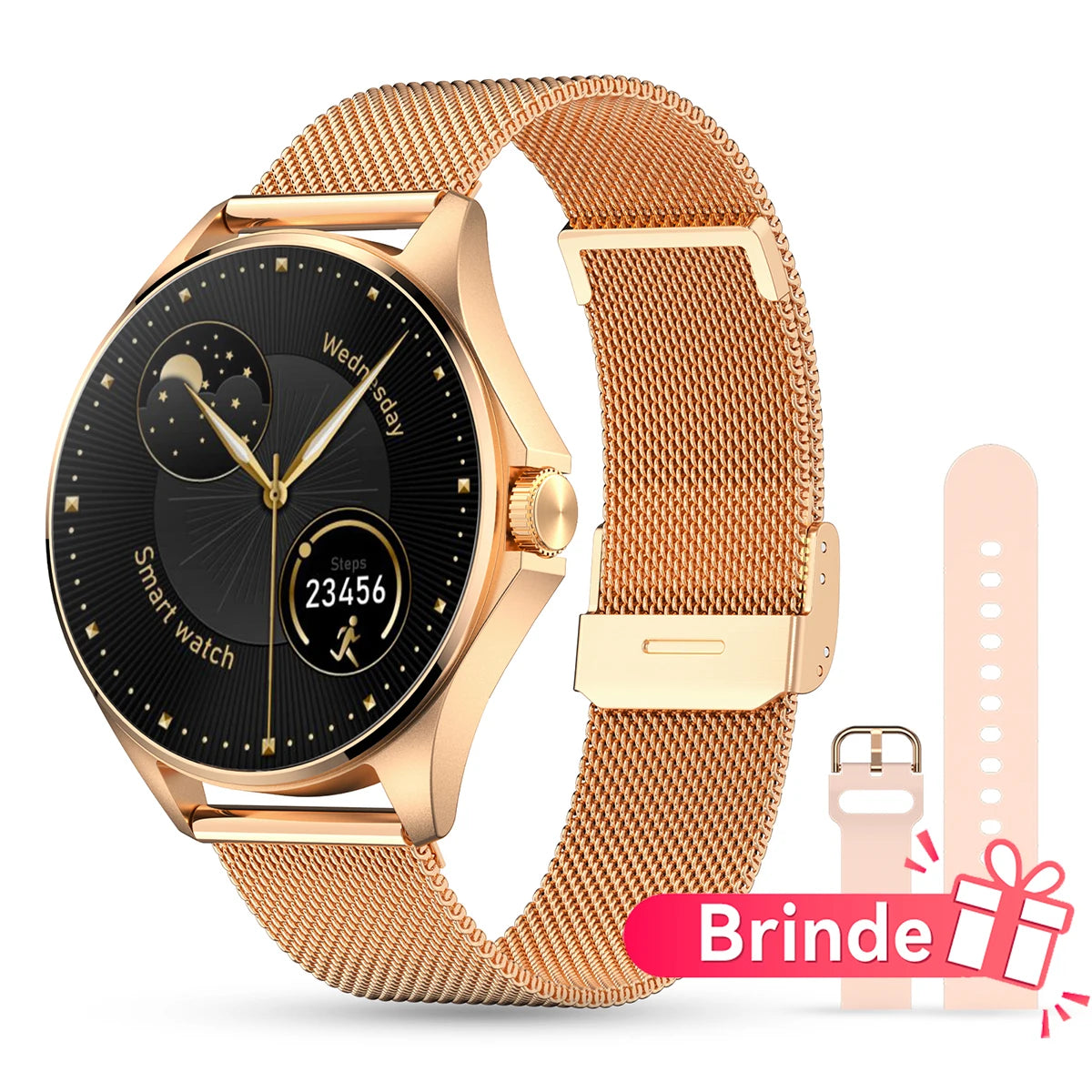 Women’s AI Smartwatch 1.32-inch (33.5 mm) AMOLED Round — 100+ Sports Modes, Menstrual Cycle & Health Tracker, Bluetooth 5.3, 7–10 Day Battery