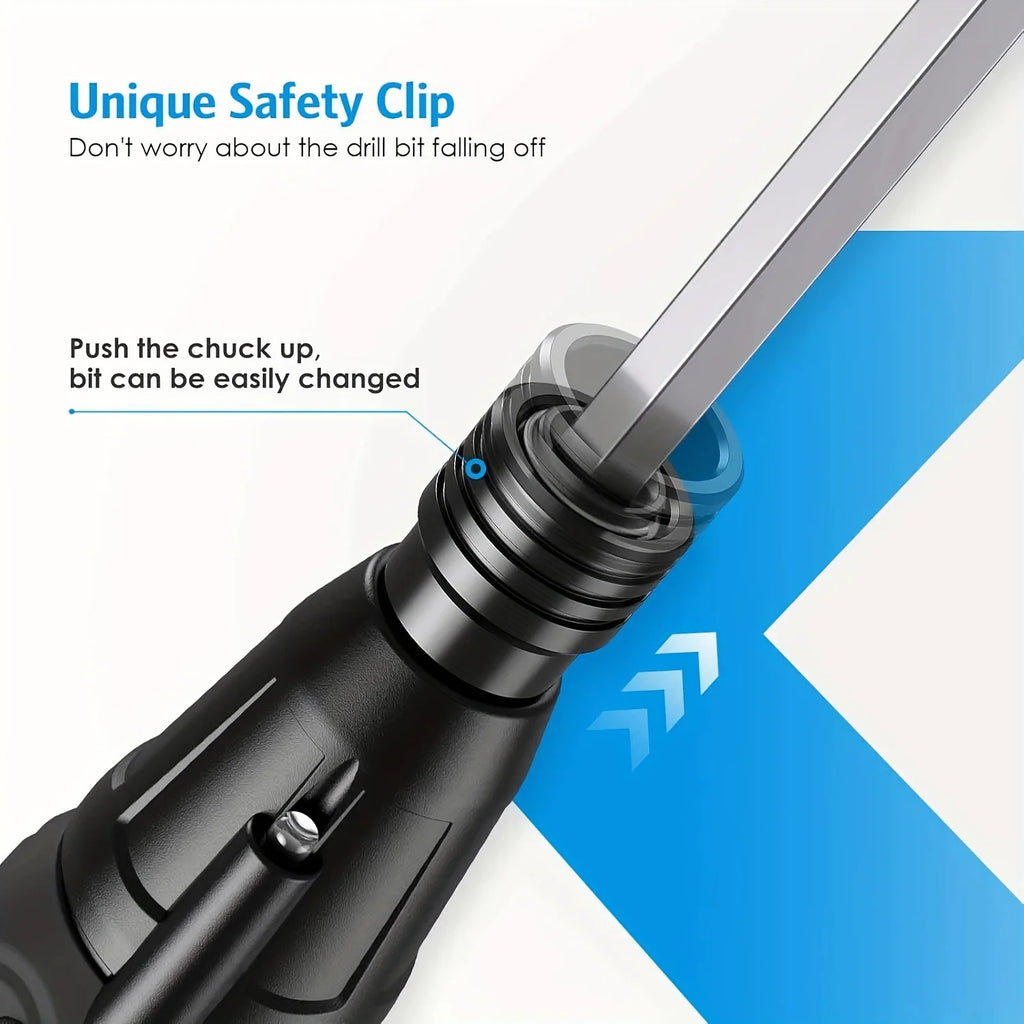 Rechargeable Cordless Electric Screwdriver Set – Portable Quick Repair Tool for Home & Electronics