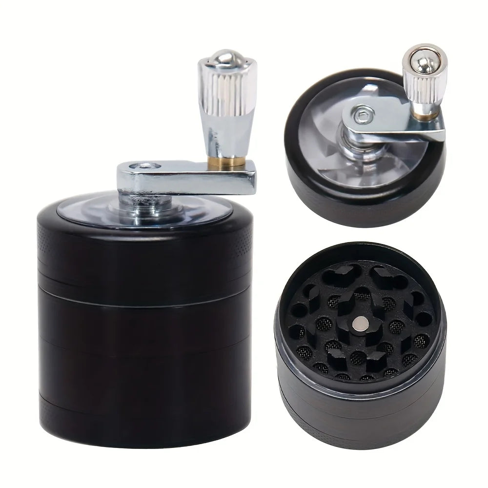 Manual Stainless Steel Nut & Hard Spice Grinder - Handheld Nutmeg, Ginger, Rock Salt & Peppercorn Crusher