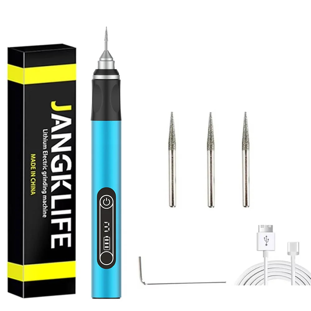 USB Cordless Rotary Tool Kit – Mini Wireless Rotary Drill for Woodworking, Engraving, Jewelry, Metal & Glass DIY