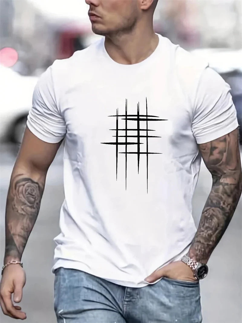 Men's Oversized Gothic Anime Vintage T-Shirt – Short Sleeve Y2K Manga Tee