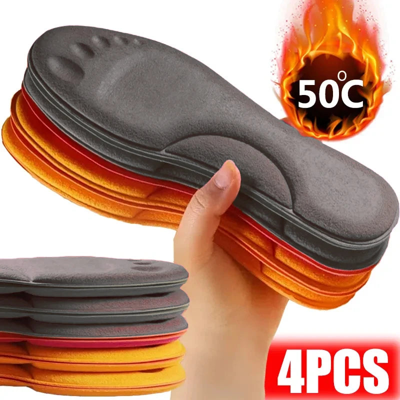 Ultra-Soft Latex Insoles with 4D Arch Support – Cushioned Running & Walking Insoles (2 Pairs, Fits EU 35–46 / 8.7–11.6 in / 22–29.5 cm)
