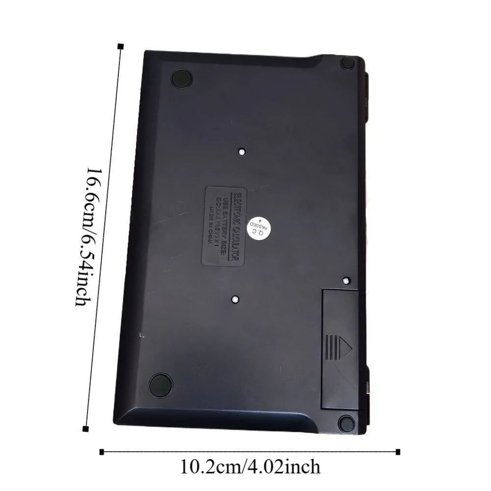 Foldable 12-Digit Solar Calculator Portable Large Screen Financial Office Calculator