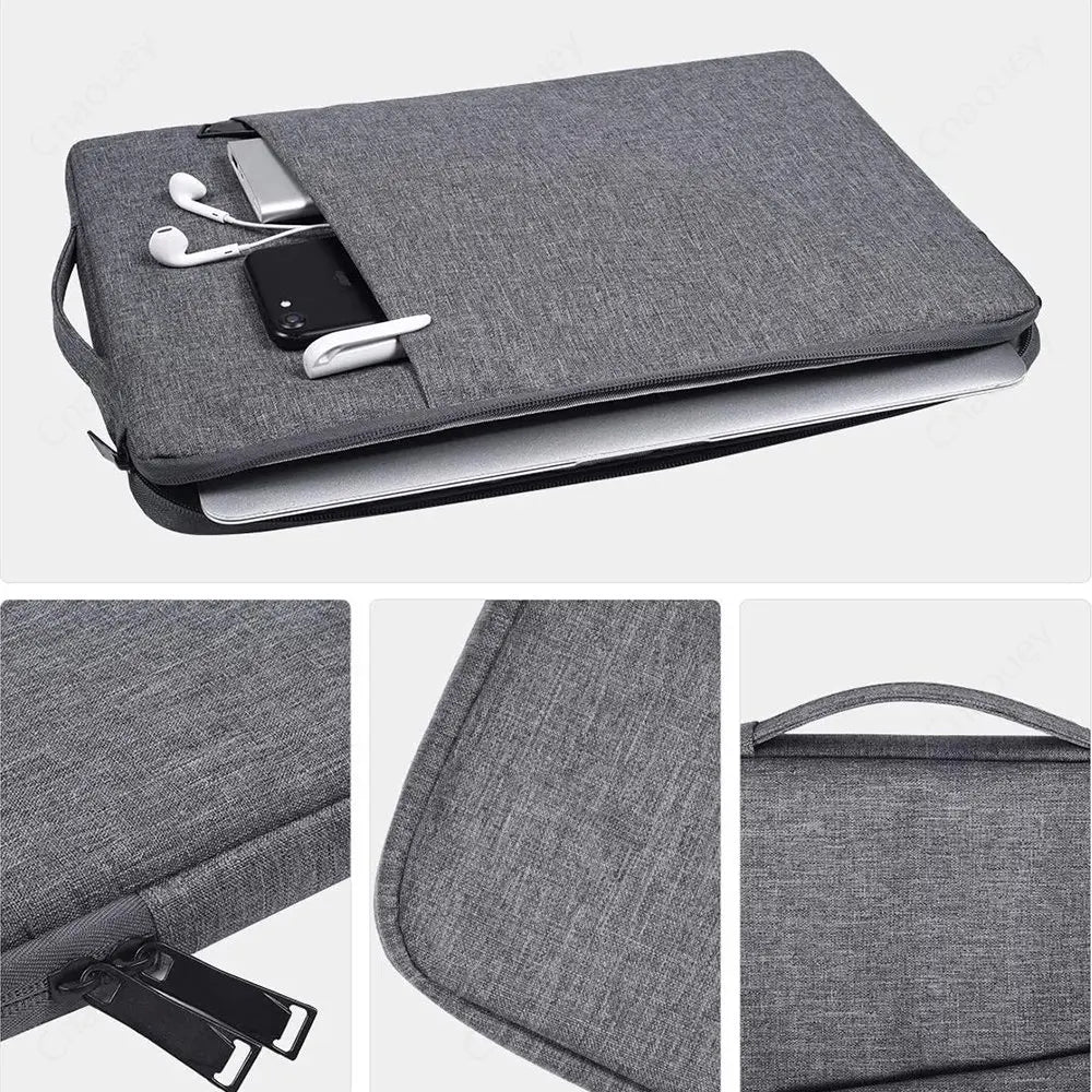 Waterproof Laptop Sleeve Handbag – Zippered Portable Notebook Case, Fits 11.6–16 in (29.5–40.6 cm)