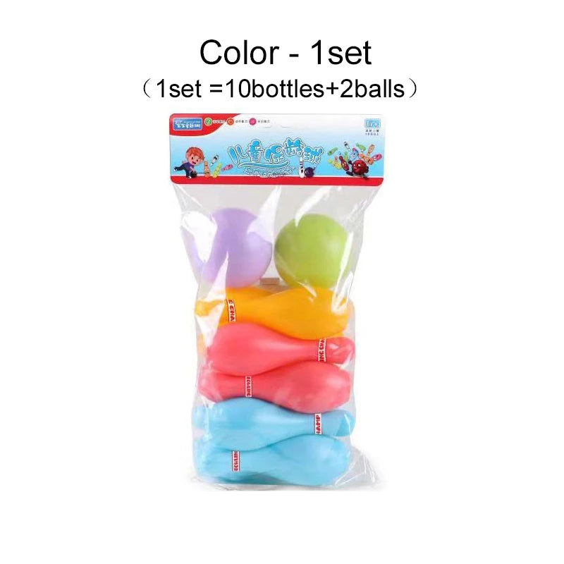 Kids Plastic Bowling Set – Colorful Ball & Pins for Indoor & Outdoor Family Games