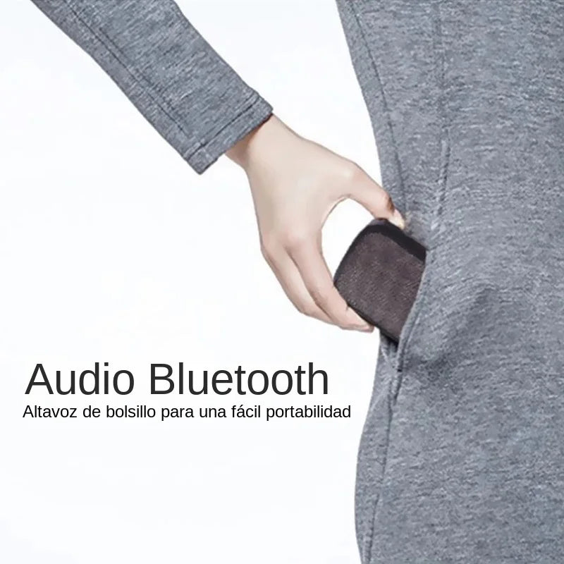 Portable Fabric Bluetooth Speaker Waterproof Rechargeable TF Card FM Radio 3W 4.65 x 3.07 x 1.54 in (118 x 78 x 39 mm)