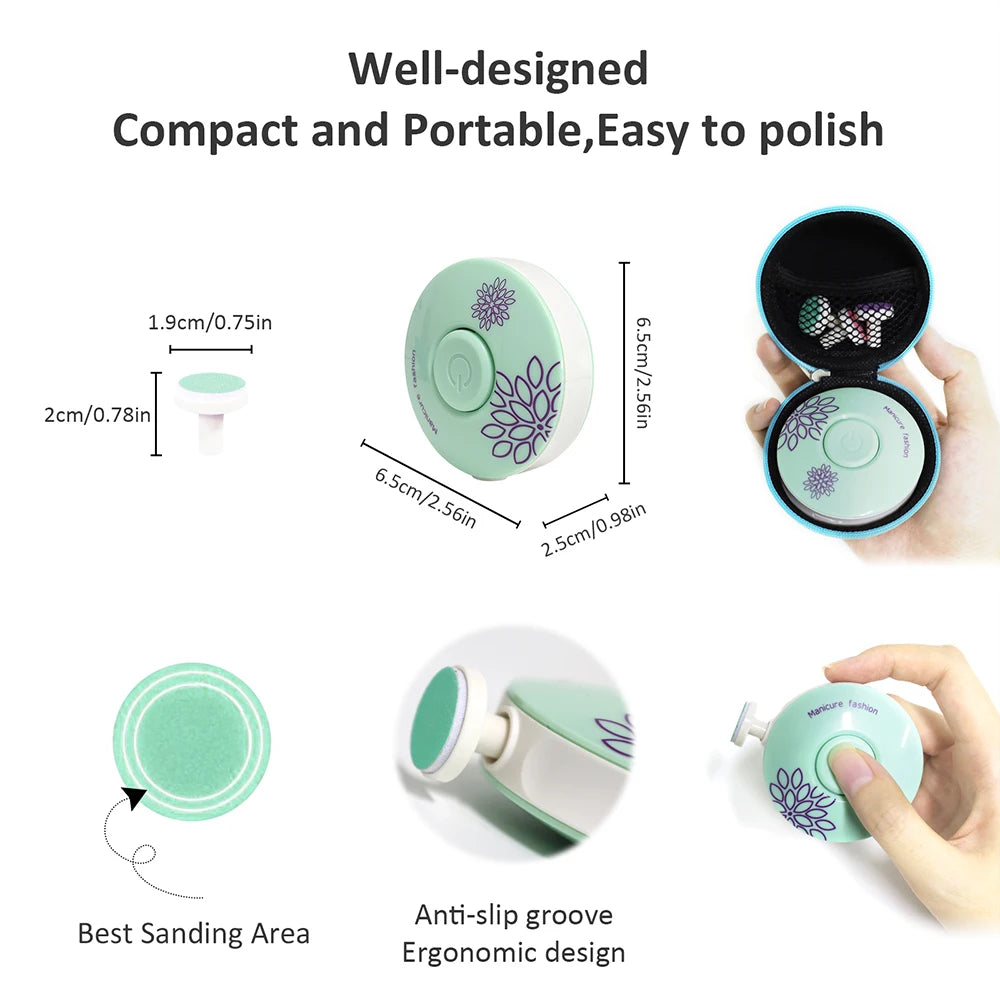 Electric Baby Nail Clipper Kit – Gentle Nail Trimmer, Polisher & Manicure Scissors for Newborns and Toddlers