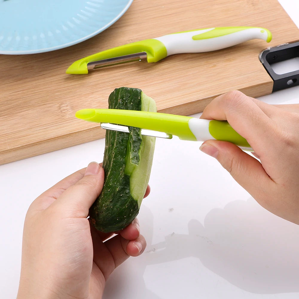 Stainless Steel Vegetable Peeler & Zester – Sharp Fruit & Veg Slicer for Carrot, Potato, Cucumber