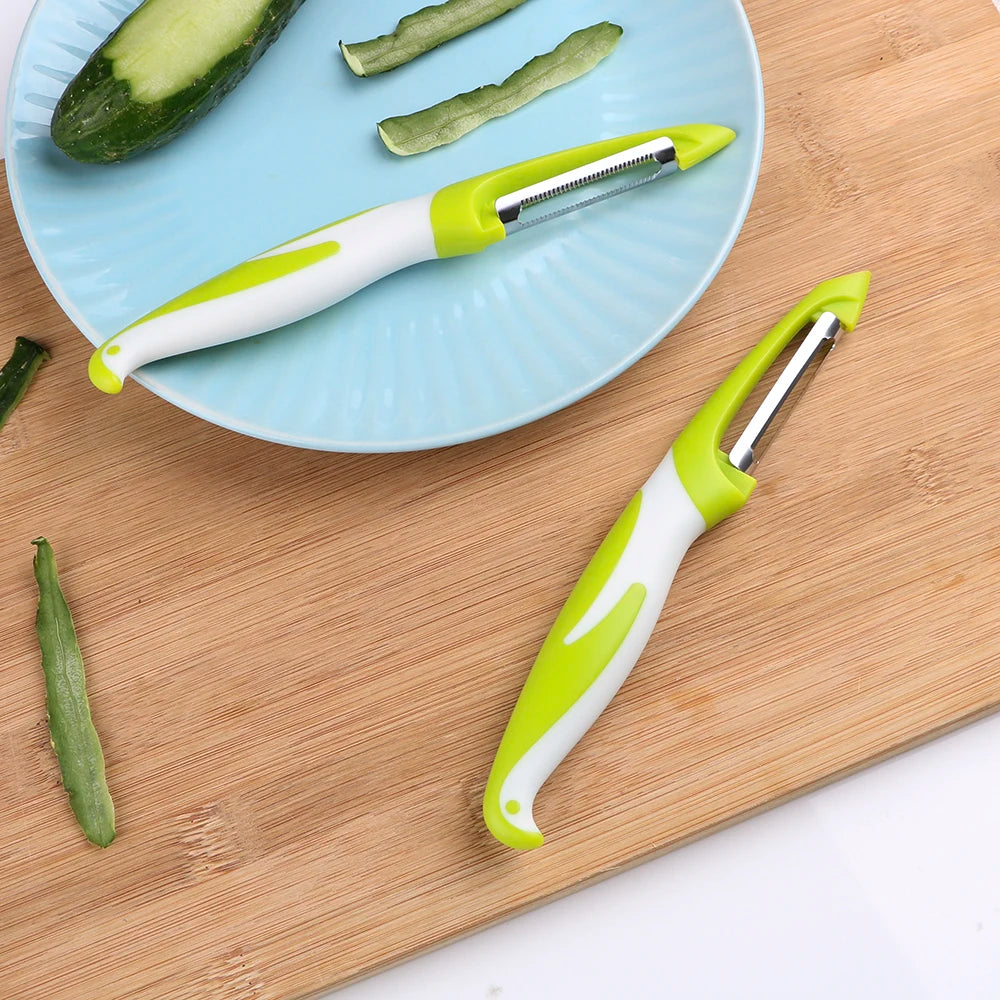 Stainless Steel Vegetable Peeler & Zester – Sharp Fruit & Veg Slicer for Carrot, Potato, Cucumber