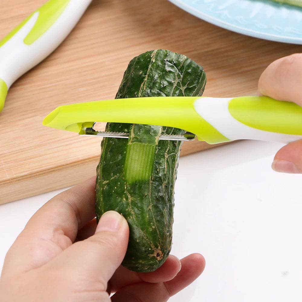 Stainless Steel Vegetable Peeler & Zester – Sharp Fruit & Veg Slicer for Carrot, Potato, Cucumber