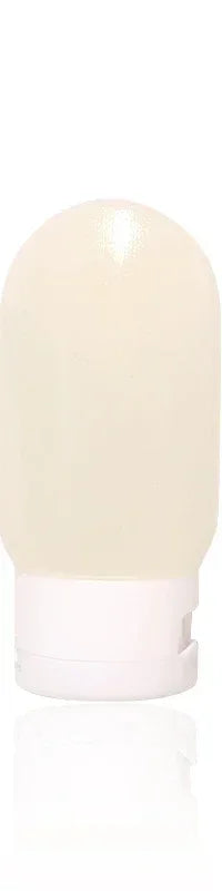 FanzyMarket refillable silicone travel bottles set with 30ml and 60ml soft squeeze containers for shampoo and lotion, portable travel kit