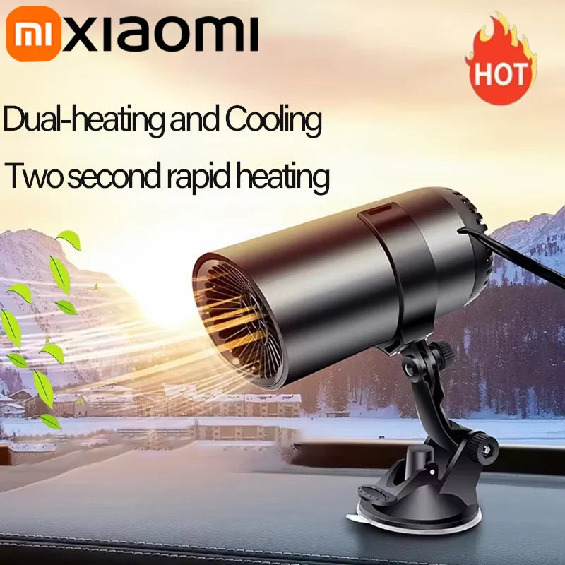 FanzyMarket portable 150W car heater and windshield defogger with electric 12V/24V demister fan for auto and motorcycle use.