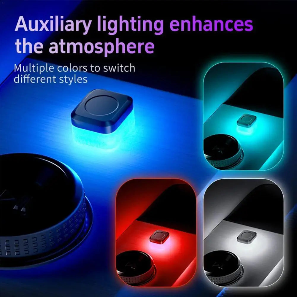 FanzyMarket USB car LED ambient light with multicolor options, adjustable interior atmosphere lamp for auto and moto interior lighting.
