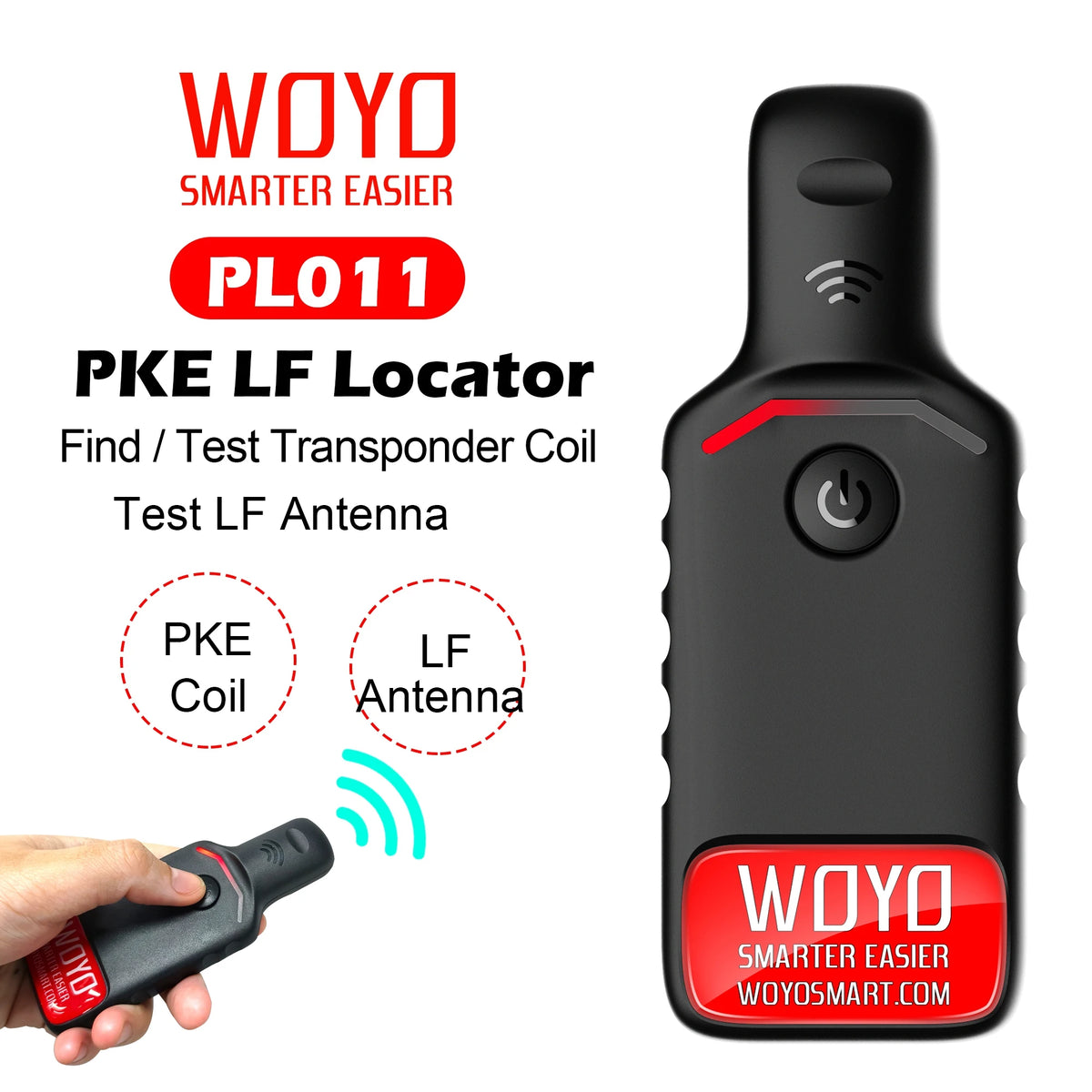 FanzyMarket PKE LF Transponder Coil Locator and Keyless Entry LF Antenna Detector for car transponder testing and coil detection.
