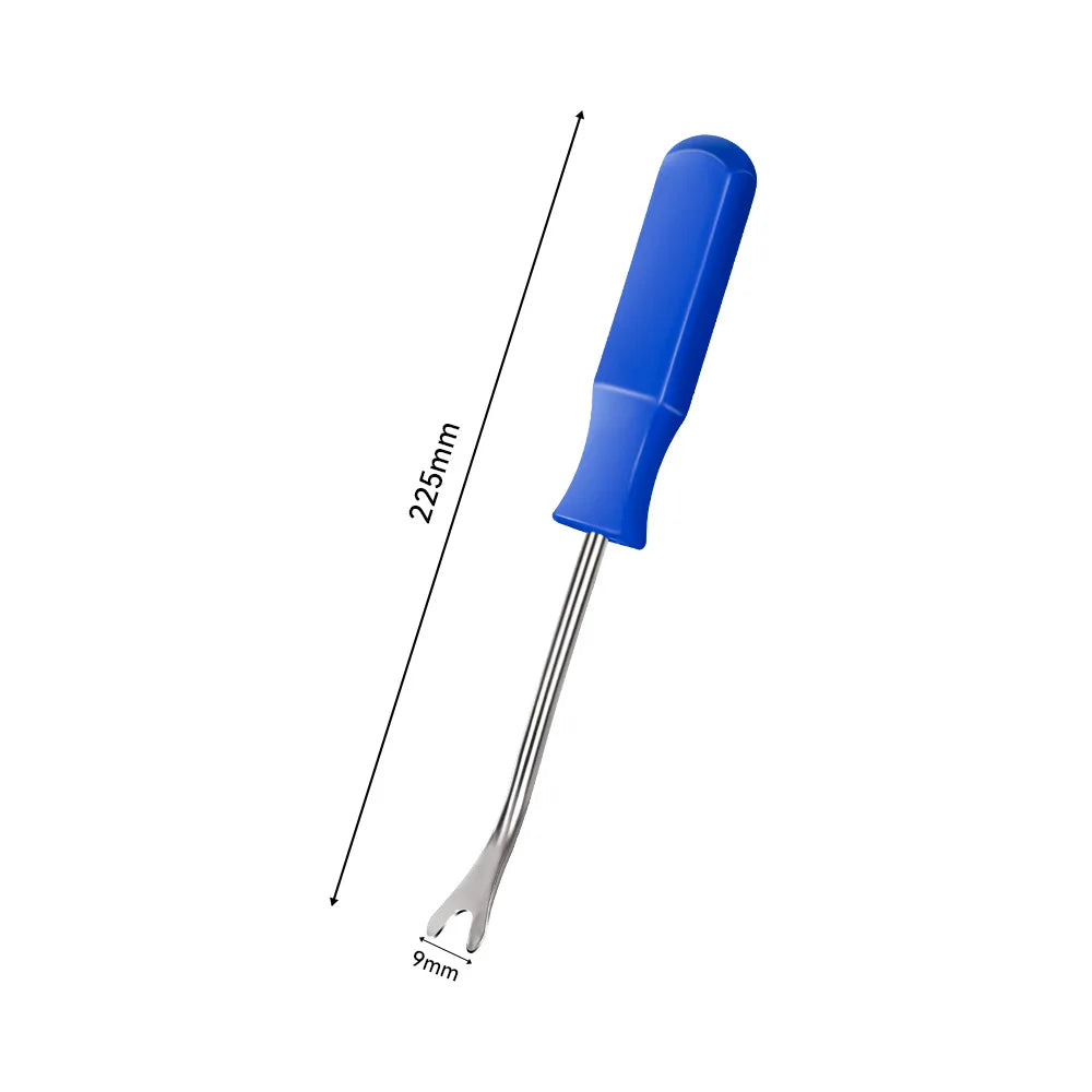 FanzyMarket 5-piece car trim removal tool kit with pry tools for panels and door clips, ideal for auto interior repairs.