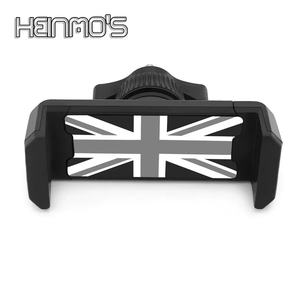 FanzyMarket adjustable car phone GPS holder clip fits 2.2 to 3.5-inch smartphones, mounted on vehicle interior for easy viewing.
