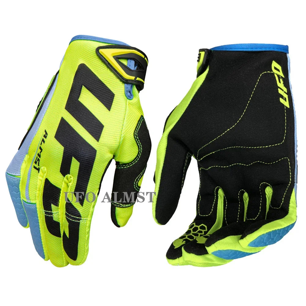 Men's off-road motorcycle gloves by FanzyMarket, full-finger shockproof MX ATV racing gloves with touchscreen, breathable, windproof.