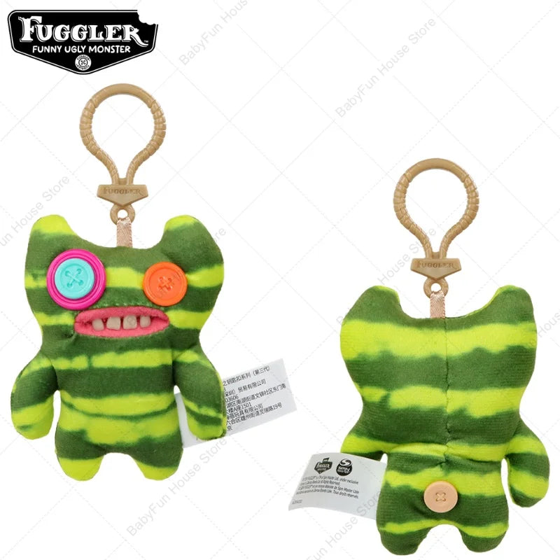 Funny ugly teeth monster plush toy by FanzyMarket featuring a kawaii wide-eyed rabbit design, perfect for kids and collectors.